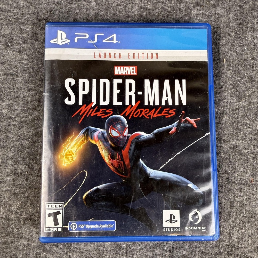 Marvel's Spider-Man Miles Morales PS4 Video Game Sony Launch Edition T NTSC-U/C